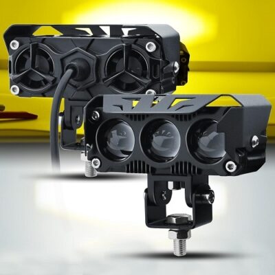 پروژکتور سه لنز فن دار Motorcycle Spotlight BLUE