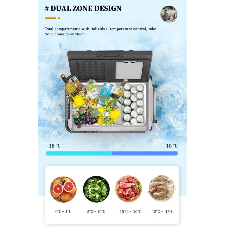 یخچال مسافرتی آلپیکول Alpicool مدل ZGW61 ۵۸ لیتر