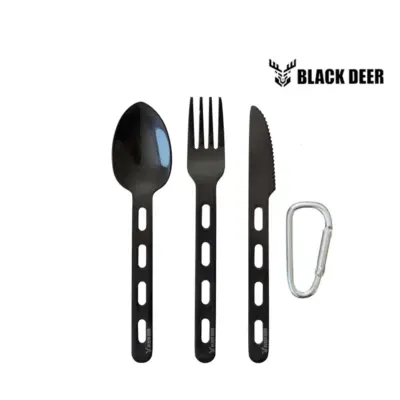 ست قاشق و چنگال بلک دیر Black Deer با روکش تیتانیوم