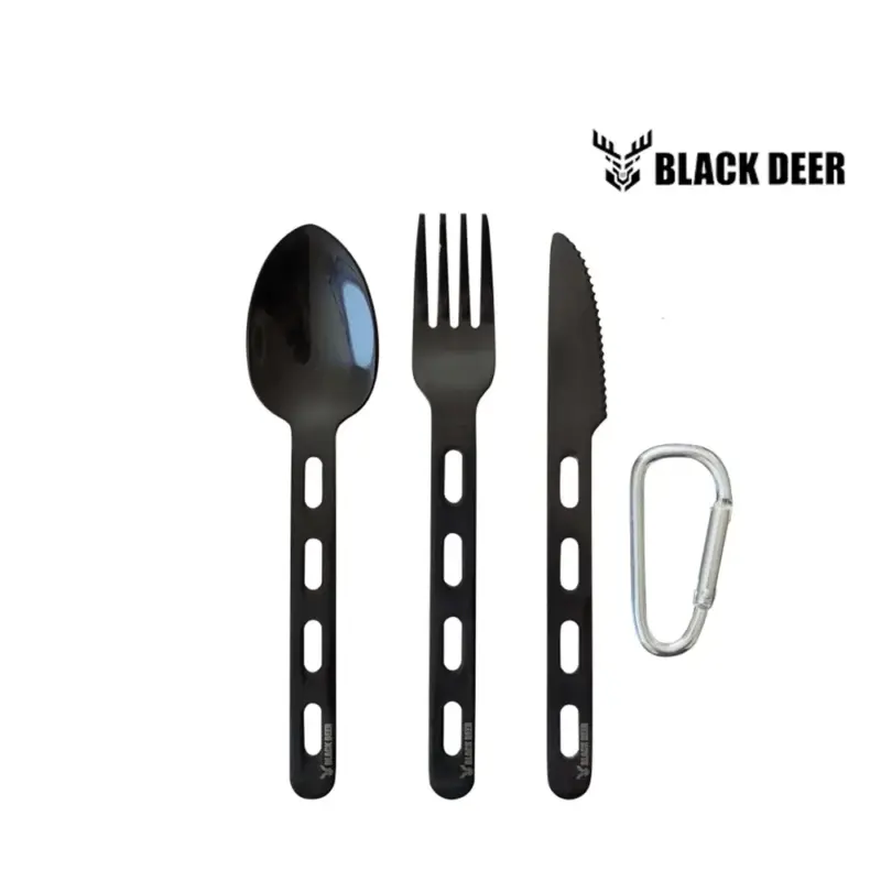 ست قاشق و چنگال بلک دیر Black Deer با روکش تیتانیوم