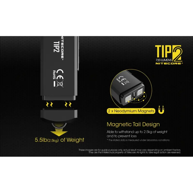 چراغ قوه جاسوییچی نایتکر Nitecore مدل Tip2